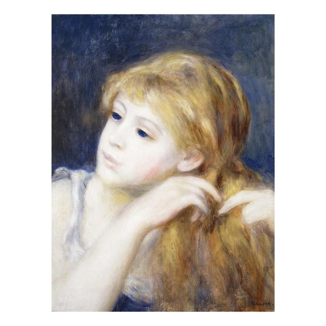 Wandbilder Portrait Auguste Renoir - Kopf eines Mädchens