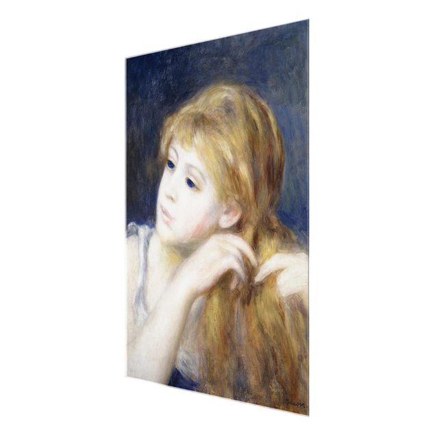 Wandbilder Modern Auguste Renoir - Kopf eines Mädchens