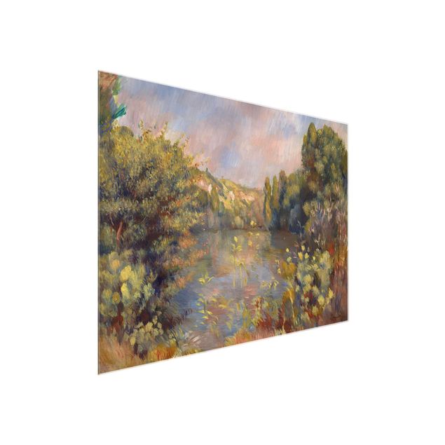 Wandbilder Bäume Auguste Renoir - Landschaft mit See