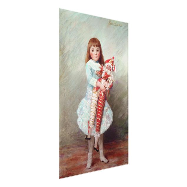 Wandbilder Kunstdrucke Auguste Renoir - Suzanne mit Harlekinpuppe