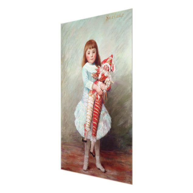 Wandbilder Modern Auguste Renoir - Suzanne mit Harlekinpuppe