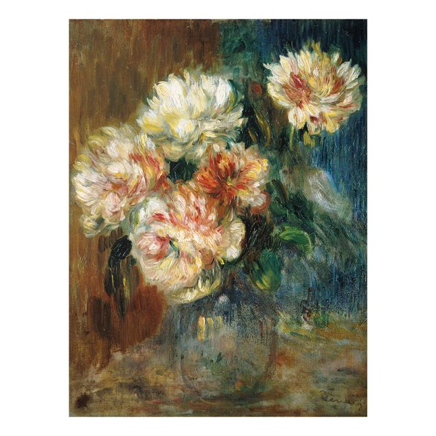 Blumen Glasbilder Auguste Renoir - Vase Pfingstrosen