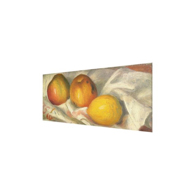 Wandbilder Gelb Auguste Renoir - Äpfel und Zitrone