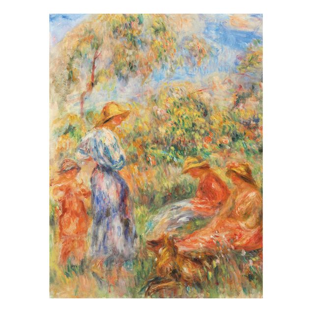 Wandbilder Portrait Auguste Renoir - Landschaft mit Frauen und Kind