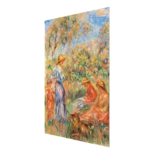 Wandbilder Modern Auguste Renoir - Landschaft mit Frauen und Kind