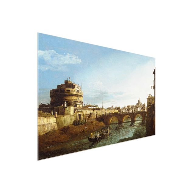 Kunststil Post Impressionismus Bernardo Bellotto - Ansicht Roms am Ufer