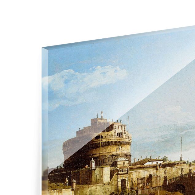 Wandbilder Architektur & Skyline Bernardo Bellotto - Ansicht Roms am Ufer
