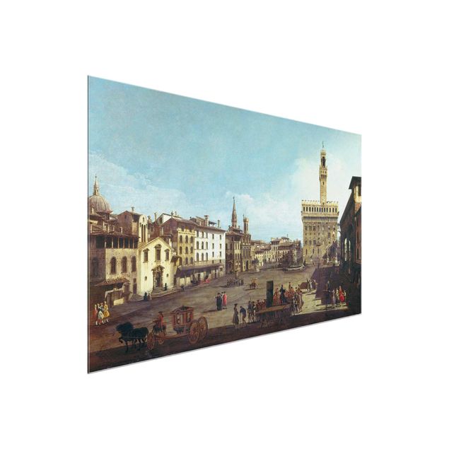 Kunststil Post Impressionismus Bernardo Bellotto - Die Piazza della Signoria