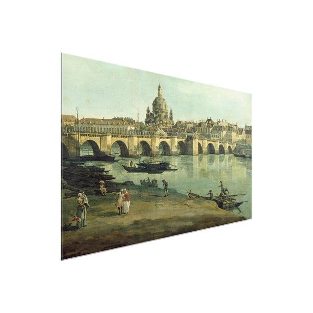 Kunststil Post Impressionismus Bernardo Bellotto - Dresden vom rechten Elbufer