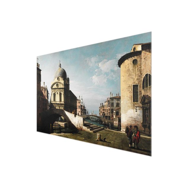 Glasbild Skyline Bernardo Bellotto - Venezianisches Capriccio