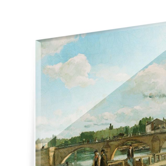 Glasbild Stadt Camille Pissarro - Ansicht von Pontoise
