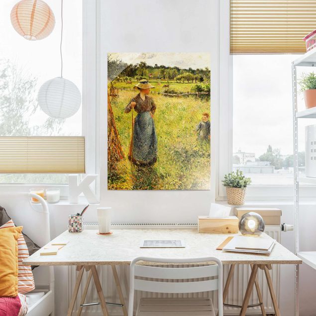 Bilder Impressionismus Camille Pissarro - Die Heumacherin