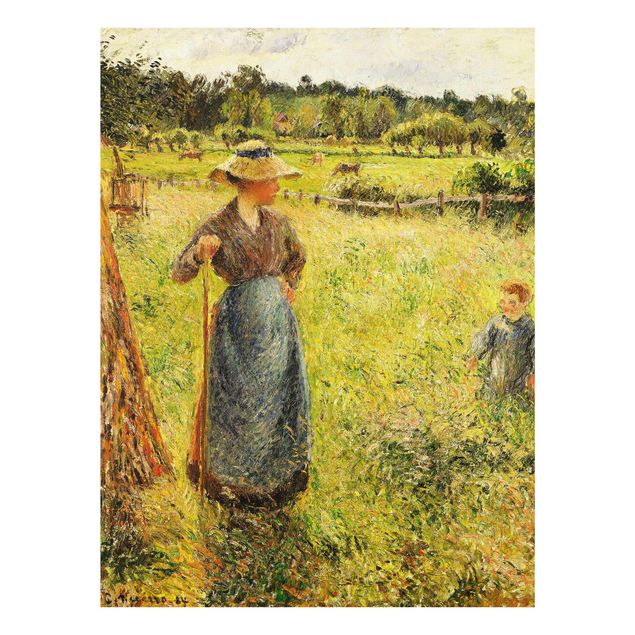 Kunststil Post Impressionismus Camille Pissarro - Die Heumacherin