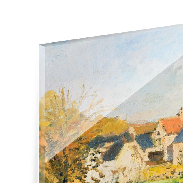 Glasbild Skyline Camille Pissarro - Landschaft bei Osny