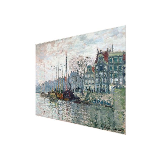 Wandbilder Kunstdrucke Claude Monet - Kromme Waal Amsterdam