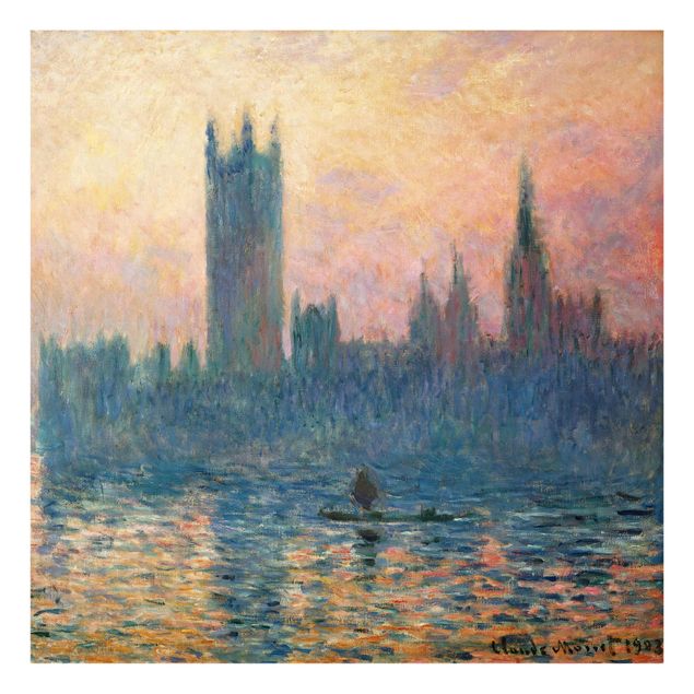 Kunststile Claude Monet - London Sonnenuntergang