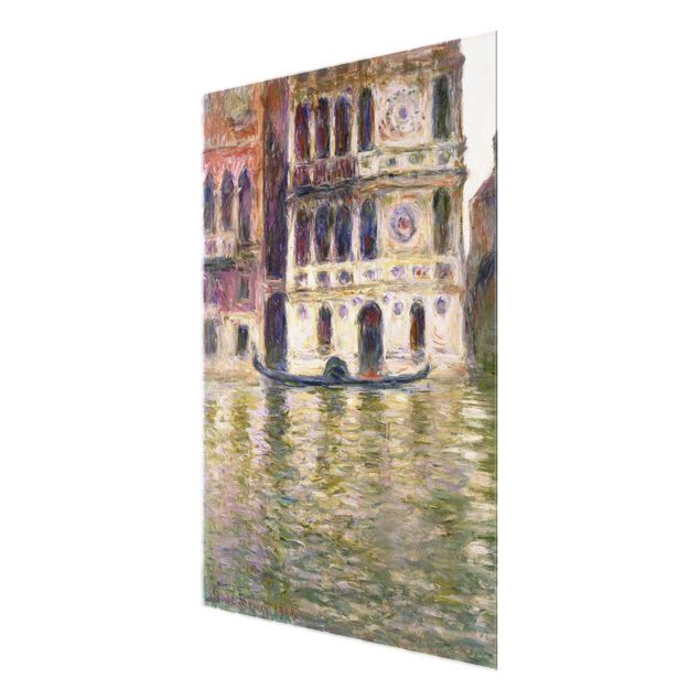 Glasbild mit Spruch Claude Monet - Palazzo Dario