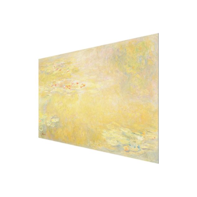 Glasbilder Landschaften Claude Monet - Seerosenteich