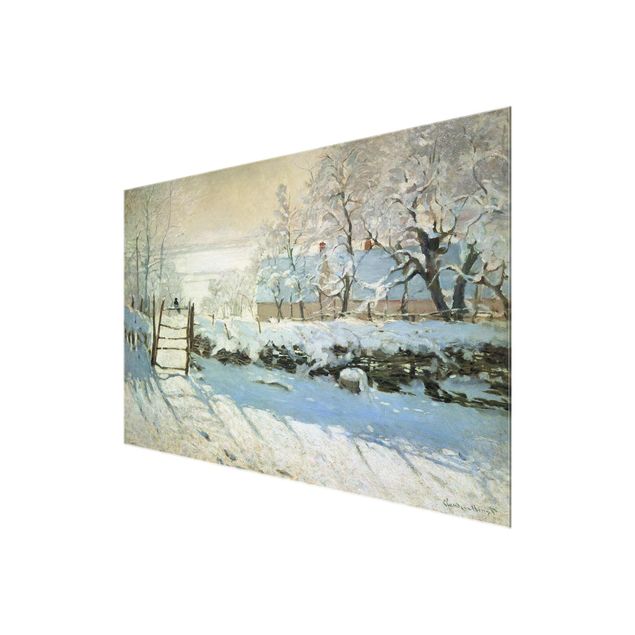 Glasbilder Landschaften Claude Monet - Die Elster