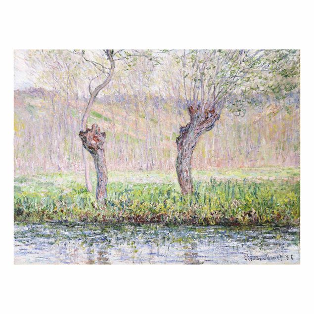 Wandbilder Landschaften Claude Monet - Weidenbäume Frühling