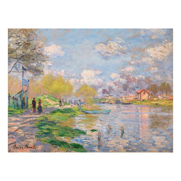 Wandbilder Glas Natur Claude Monet - Seine
