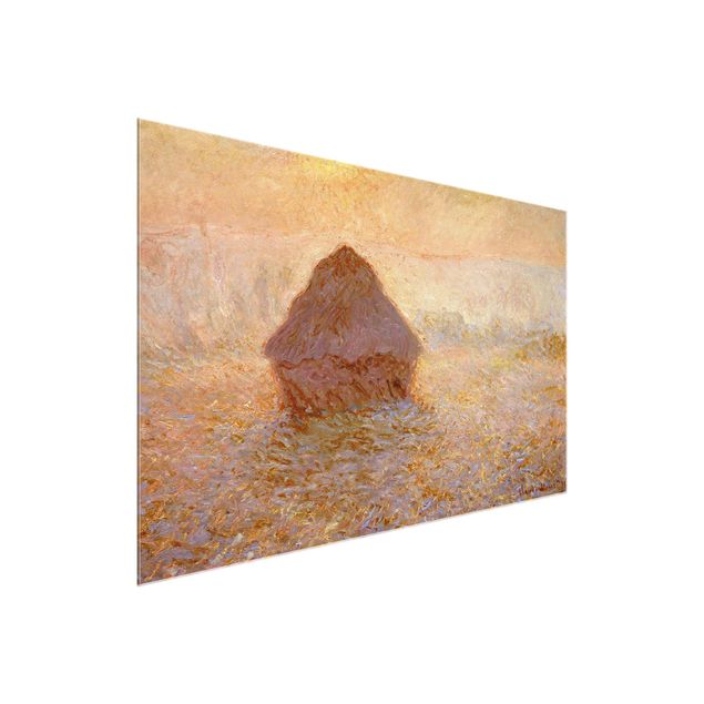 Wandbilder Landschaften Claude Monet - Heuhaufen im Nebel
