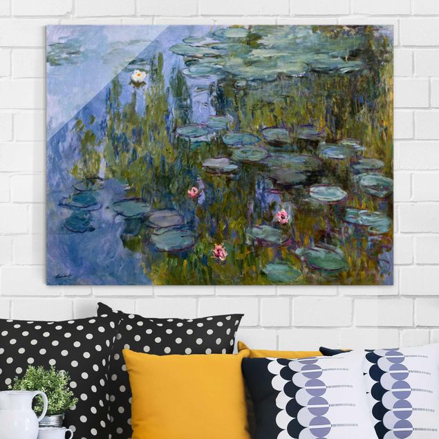 Glasbilder Rosen Claude Monet - Seerosen (Nympheas)