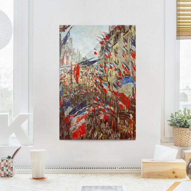 Impressionismus Bilder Claude Monet - Straße im Flaggenschmuck