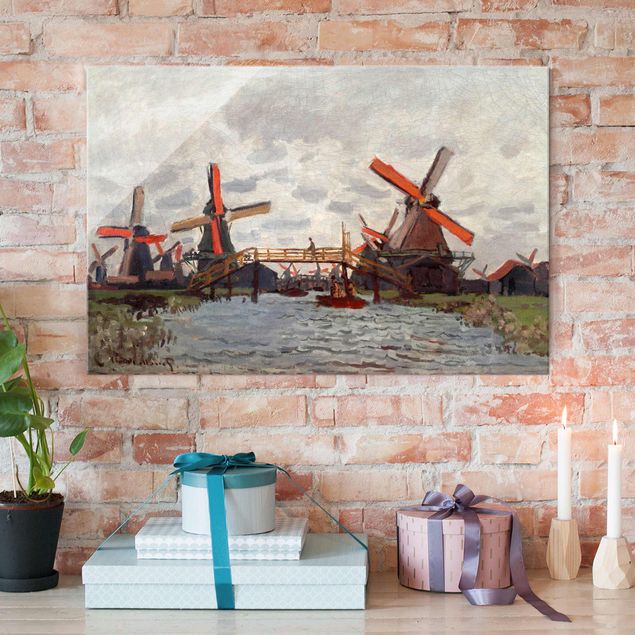 Wanddeko Küche Claude Monet - Windmühlen Zaandam