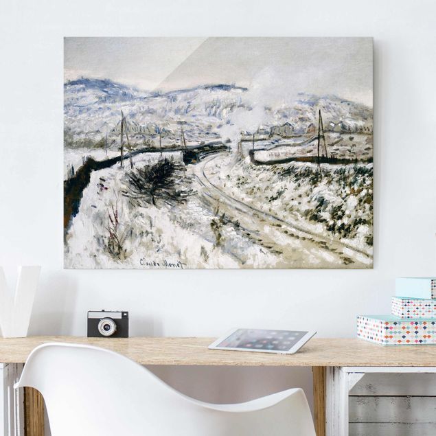 Impressionismus Bilder Claude Monet - Zug im Schnee
