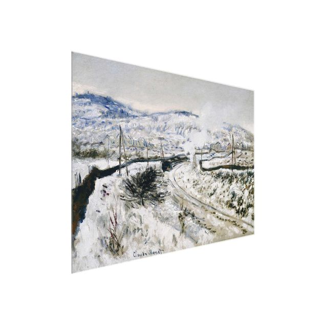 Kunststile Claude Monet - Zug im Schnee