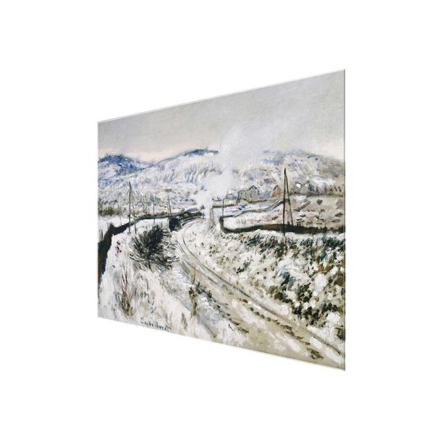 Wandbilder Landschaften Claude Monet - Zug im Schnee