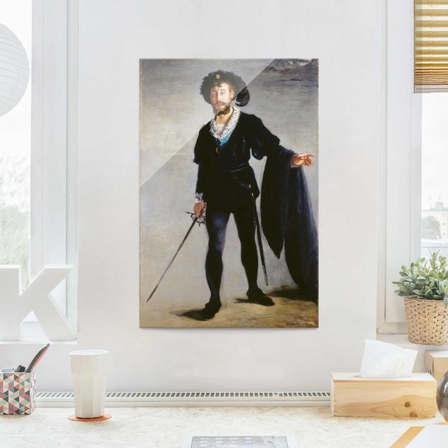 Impressionismus Bilder Edouard Manet - Der Sänger Jean-Baptiste Faure als Hamlet