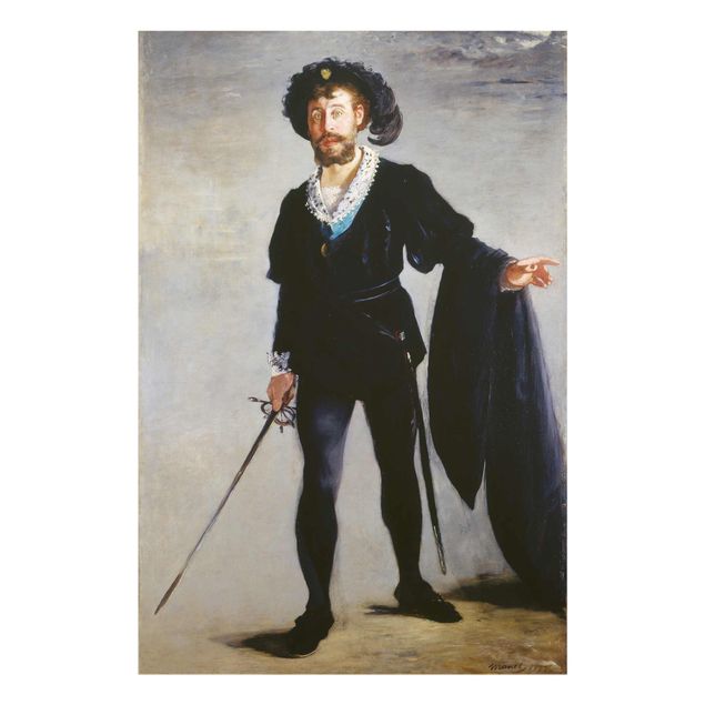 Wandbilder Portrait Edouard Manet - Der Sänger Jean-Baptiste Faure als Hamlet