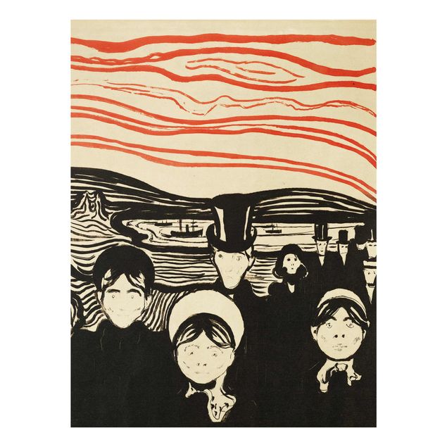 Wandbilder Kunstdrucke Edvard Munch - Angstgefühl