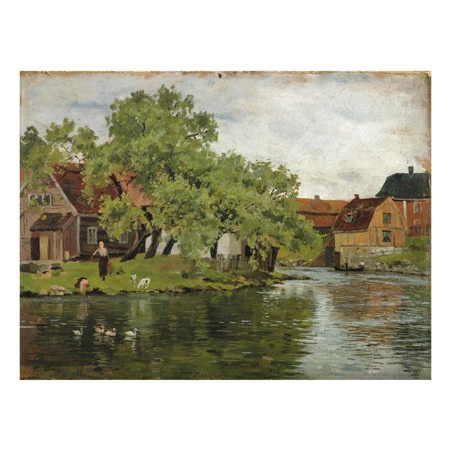 Wandbilder Landschaften Edvard Munch - Fluss Akerselven