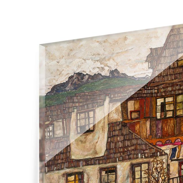 Bilder Egon Schiele - Häuser mit trocknender Wäsche