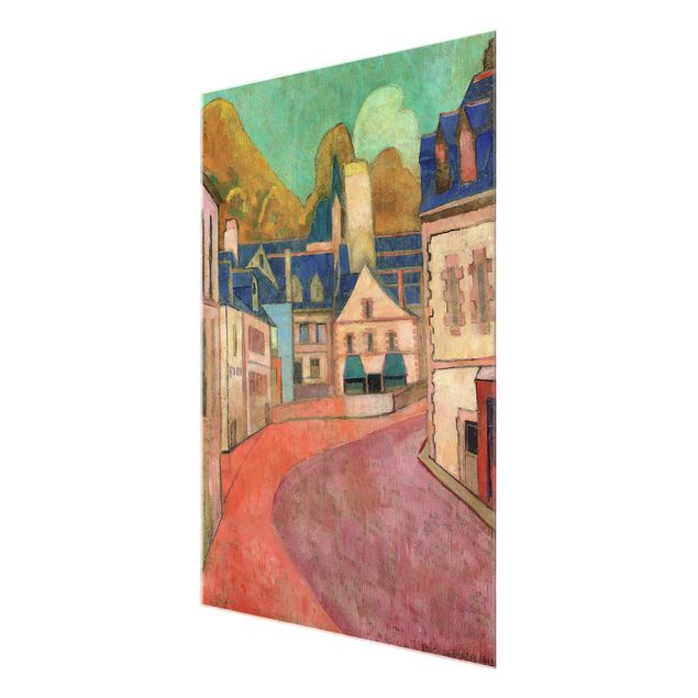 Wandbilder Kunstdrucke Emile Bernard - La Rue Rose à Pont-Aven