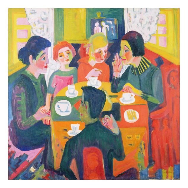 Wandbilder Modern Ernst Ludwig Kirchner - Kaffeetisch
