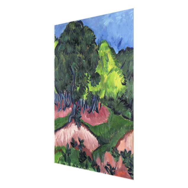Wandbilder Kunstdrucke Ernst Ludwig Kirchner - Landschaft mit Kastanienbaum