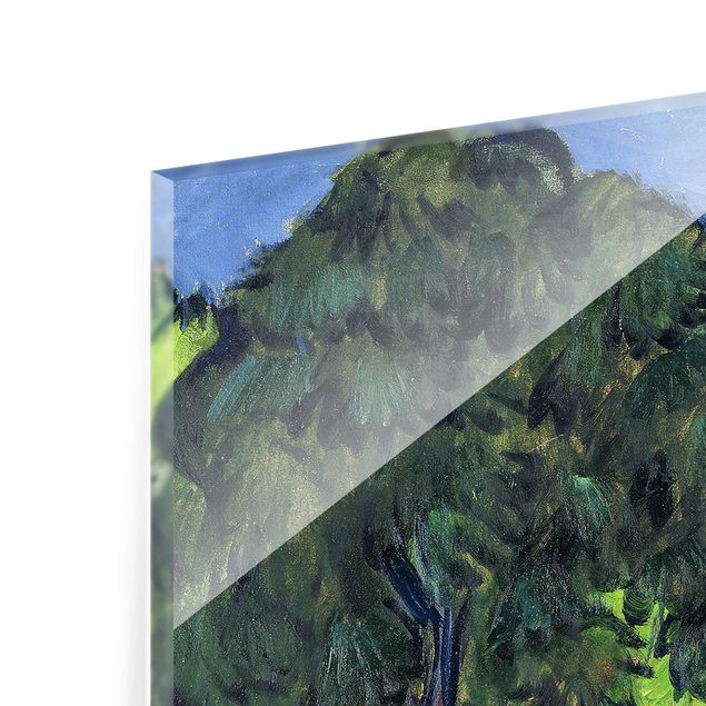 Wandbilder Natur Ernst Ludwig Kirchner - Landschaft mit Kastanienbaum