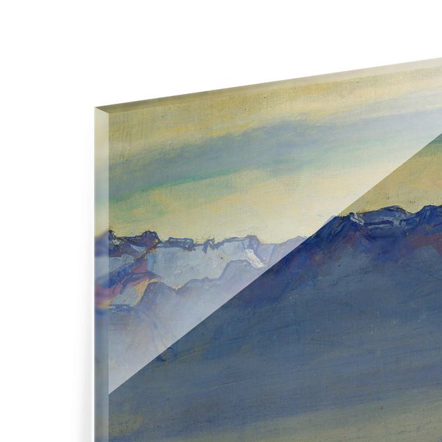 Wandbilder Kunstdrucke Ferdinand Hodler - Genfer See mit Alpen