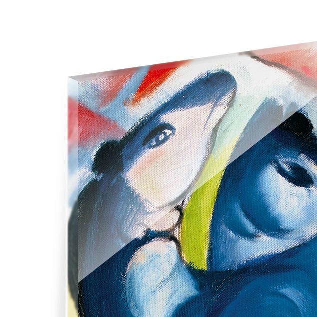 Wandbilder Blau Franz Marc - Die Blauen Fohlen