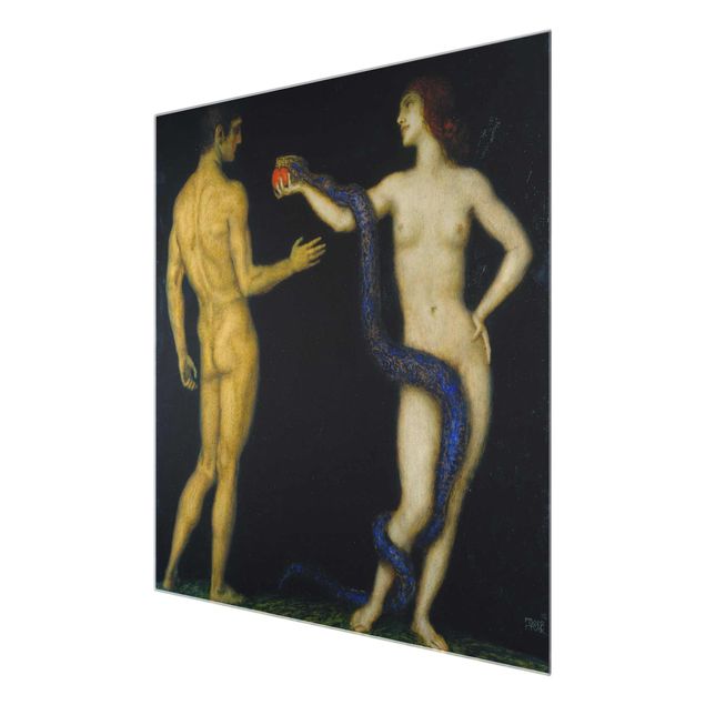 Wandbilder Portrait Franz von Stuck - Adam und Eva