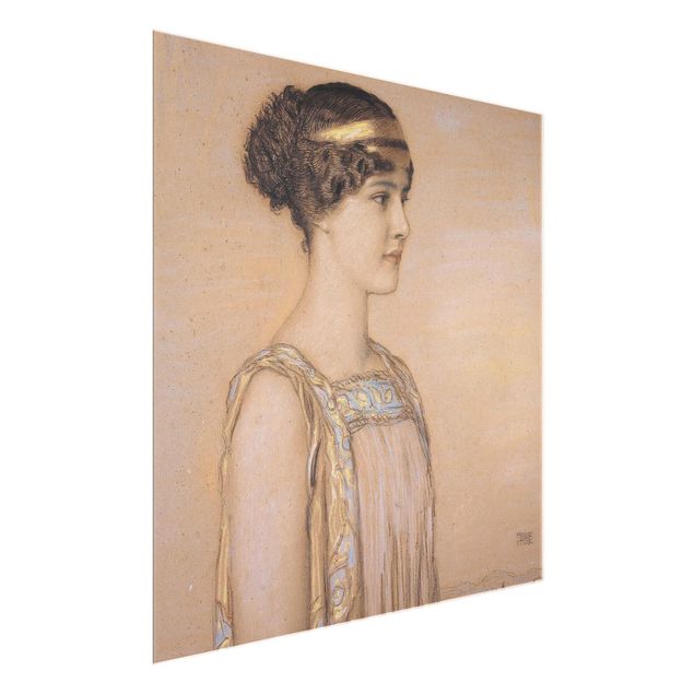 Wandbilder Kunstdrucke Franz von Stuck - Portrait von Mary