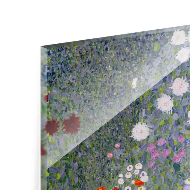 Wandbilder Lila Gustav Klimt - Bauerngarten