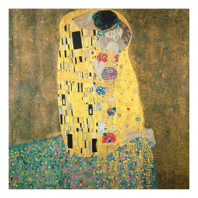 Wandbilder Akt & Erotik Gustav Klimt - Der Kuß