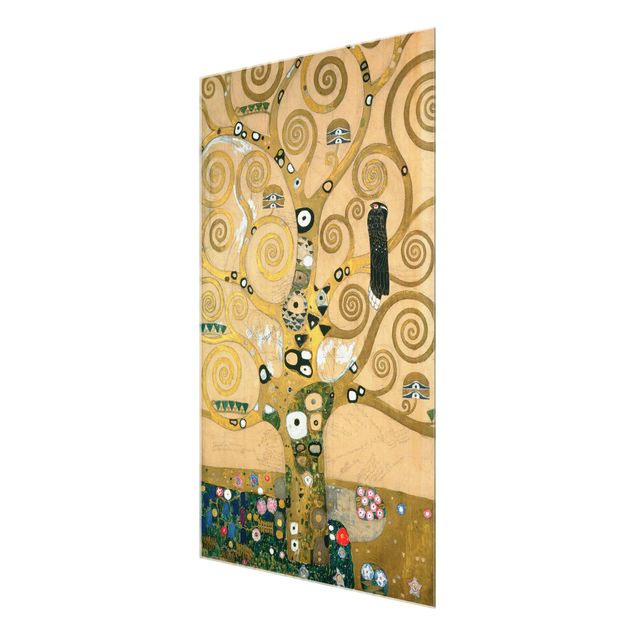 Glasbilder Natur Gustav Klimt - Der Lebensbaum