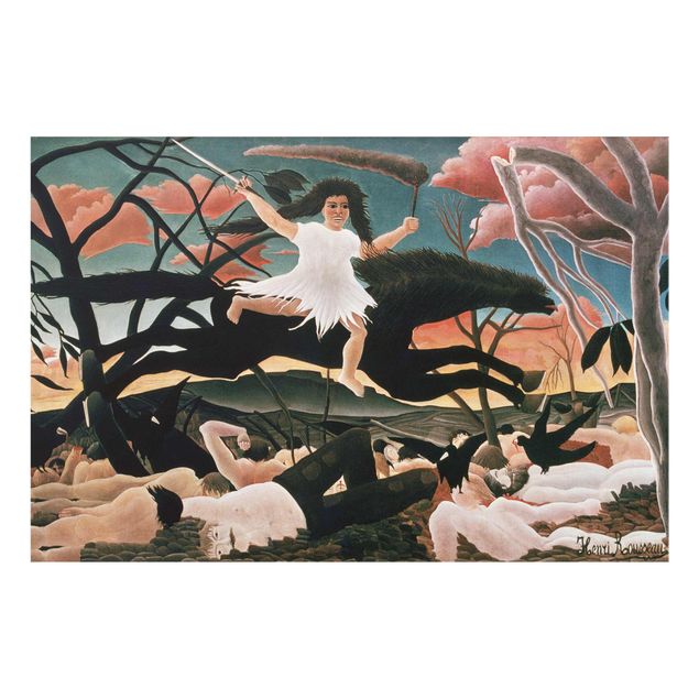 Wandbilder Modern Henri Rousseau - Der Krieg des Unfrieden
