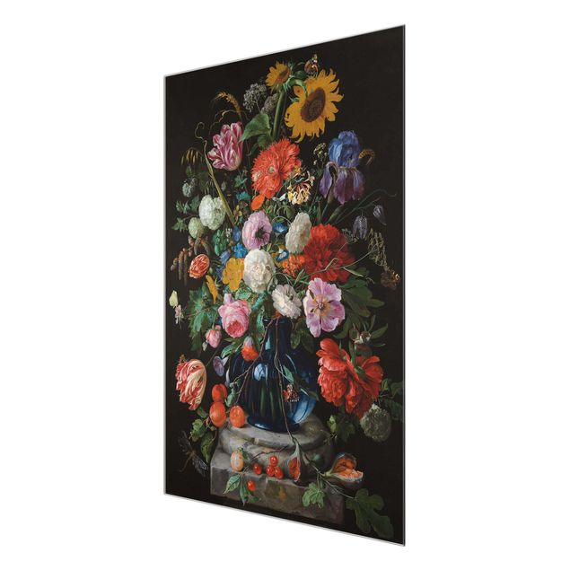 Wandbilder Blumen Jan Davidsz de Heem - Glasvase mit Blumen